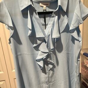 Calvin Klein Blue Top with Elegant Design